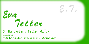 eva teller business card